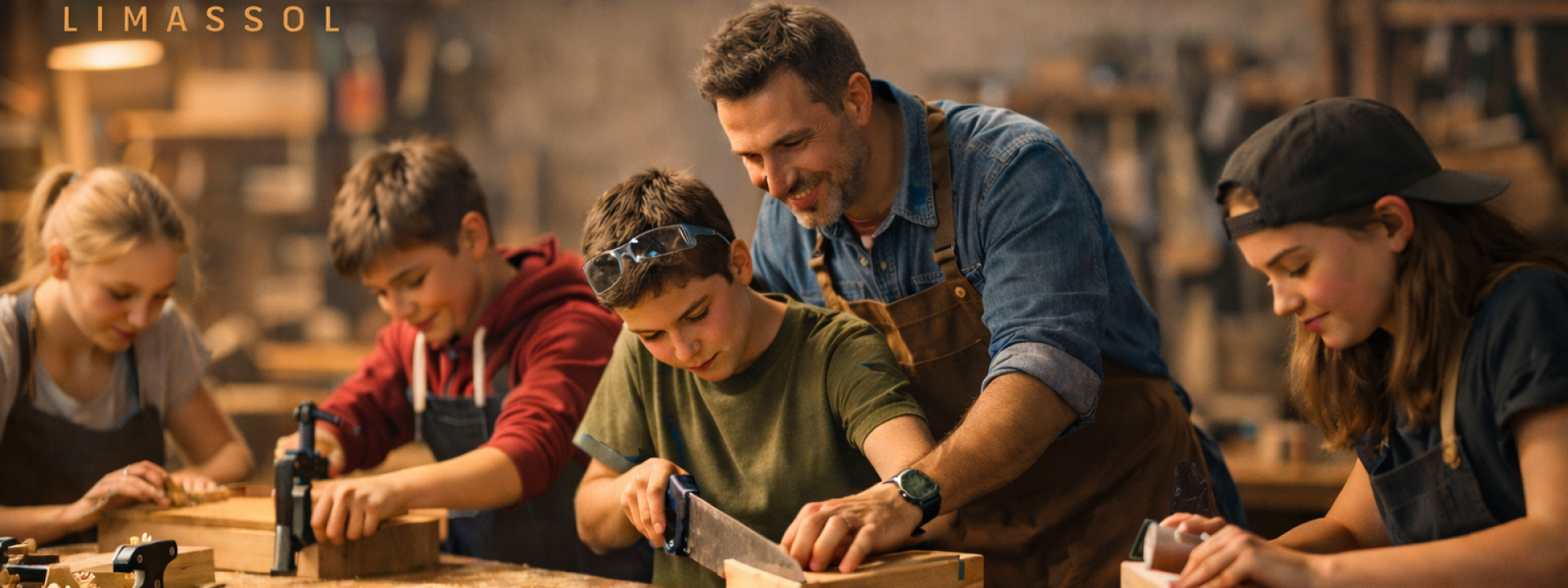 ✨ Νέα δράση NZ4Y στη Λεμεσό: Workshop Ξυλουργικής με Wood Wizards!