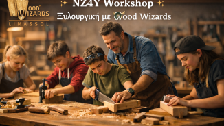 ✨ Νέα δράση NZ4Y στη Λεμεσό: Workshop Ξυλουργικής με Wood Wizards!